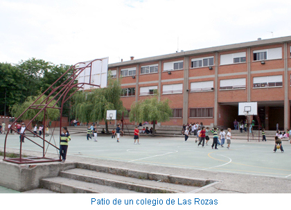 Patio de un colegio de Las Rozas