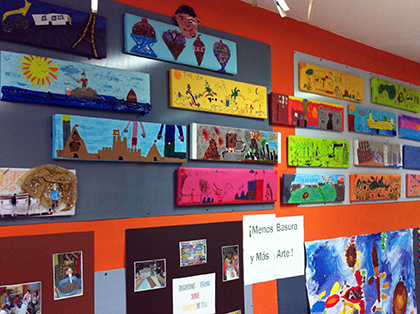 Mural ecoescuela Peñascales