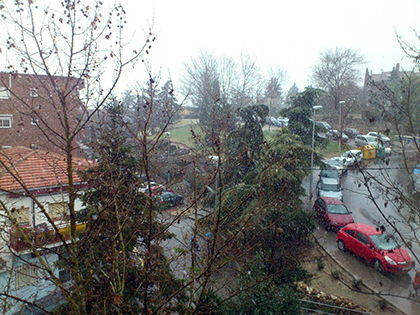 Ha nevado intermitentemente