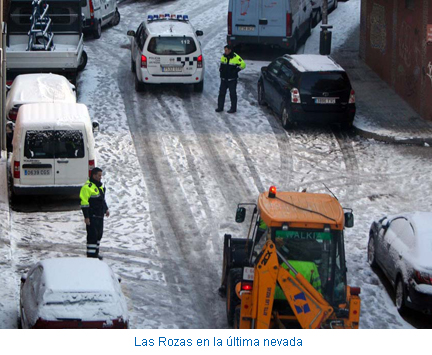 Las Rozas en la última nevada