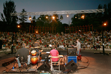 Anfiteatro en uno de los conciertos