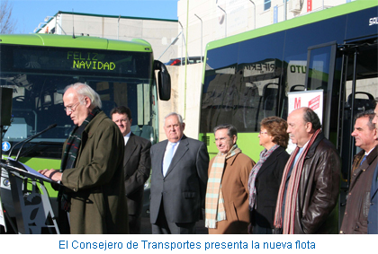 El Consejero de Transportes presenta la nueva flota