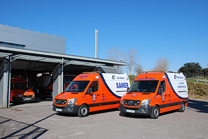 Nuevas ambulancias en la base
