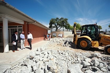 Obras en el colegio La Encina