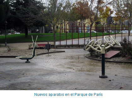 Nuevos aparatos en el Parque de París