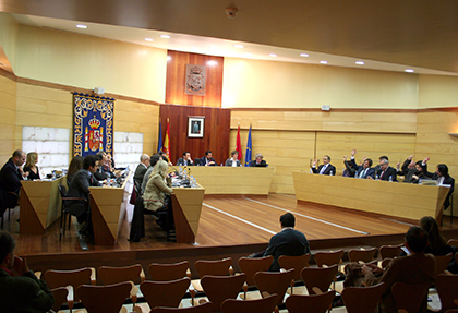 Votación en el Pleno de enero