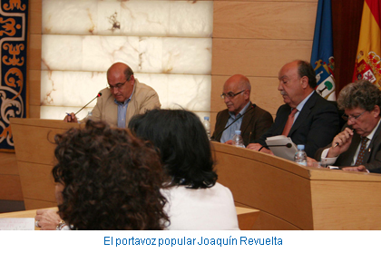 El portavoz popular Joaquín Revuelta