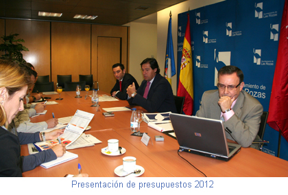 Presentación de presupuestos 2012