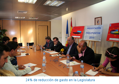24% de reducción de gasto en la Legislatura