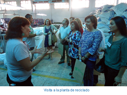 Visita a la planta de reciclado