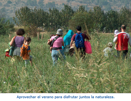 Aprovechar el verano para disfrutar juntos de la naturaleza
