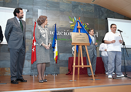 Un momento de la visita