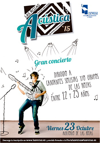 Cartel de Las Rozas Acústica 2015