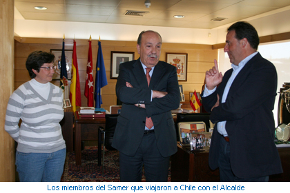 Los miembros del Samer que viajaron a Chile con el Alcalde