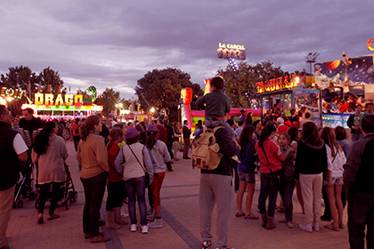 Recinto ferial en fiestas