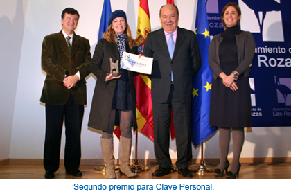 Segundo premio para Clave Personal.