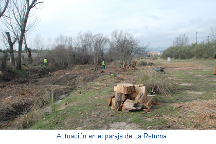 Actuación en el paraje de La Retorna