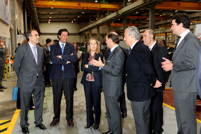 Fernández Rubio, Ana Pastor y el presidente de Talgo