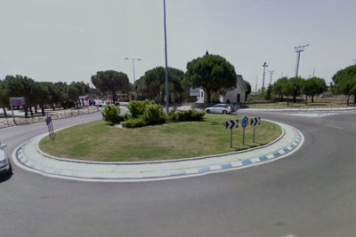 Rotonda de la travesía de Navalcarbón
