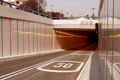 Entrada al túnel de la calle Real