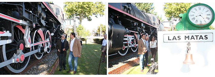 De la Uz visitó el Museo del Ferrocarril de Las Matas