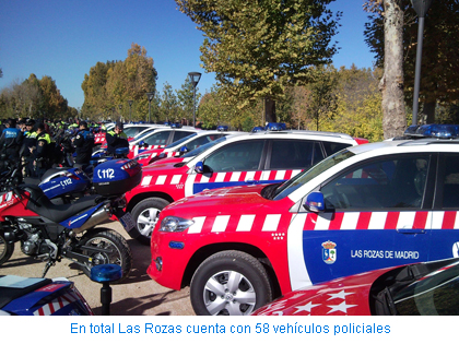 En total Las Rozas cuenta con 58 vehículos policiales