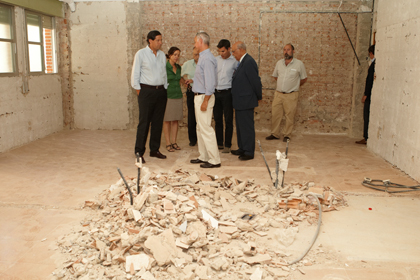 Visita a obra en colegio