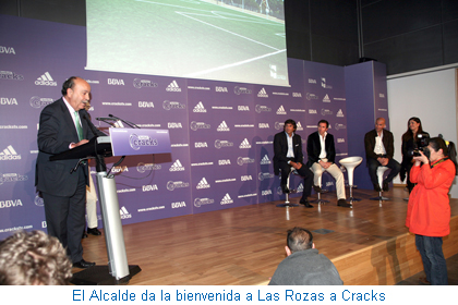 El Alcalde da la bienvenida a Las Rozas a Cracks