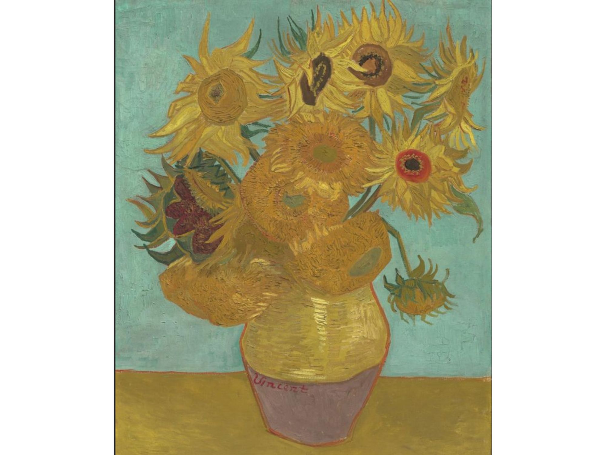  girasoles de Van Gogh