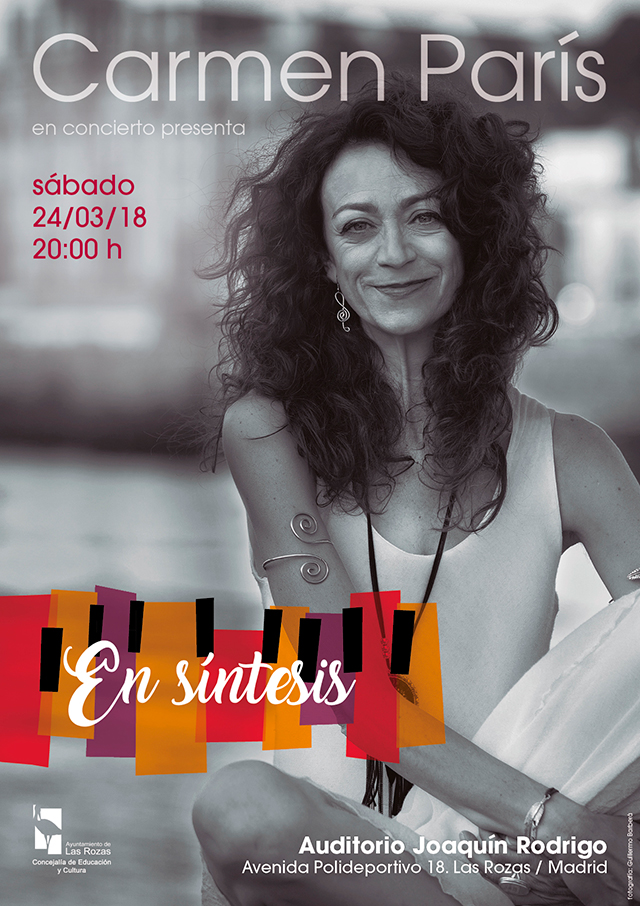 Carmen París presenta “En síntesis” en el Auditorio Joaquín Rodrigo de Las Rozas