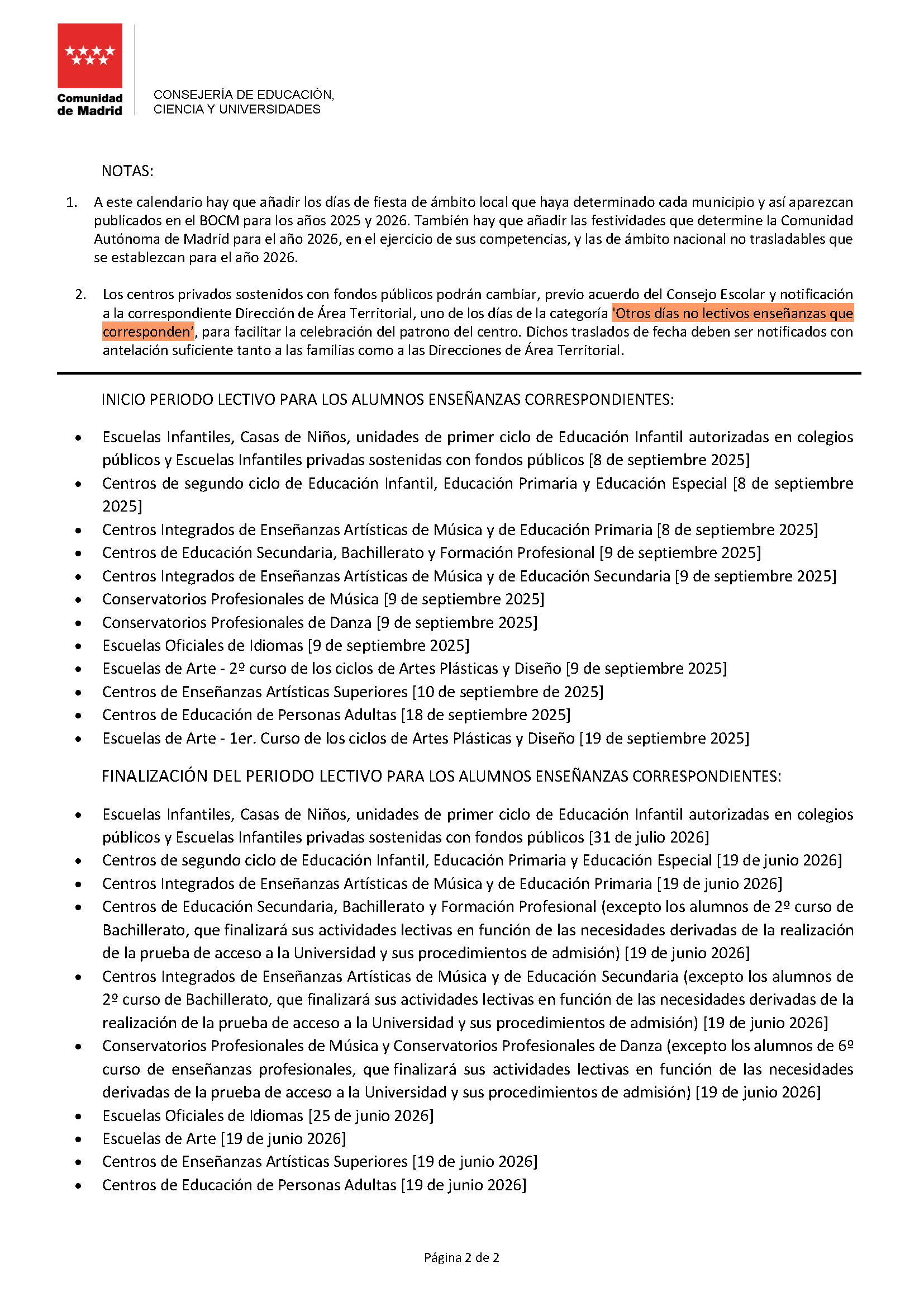 calendario