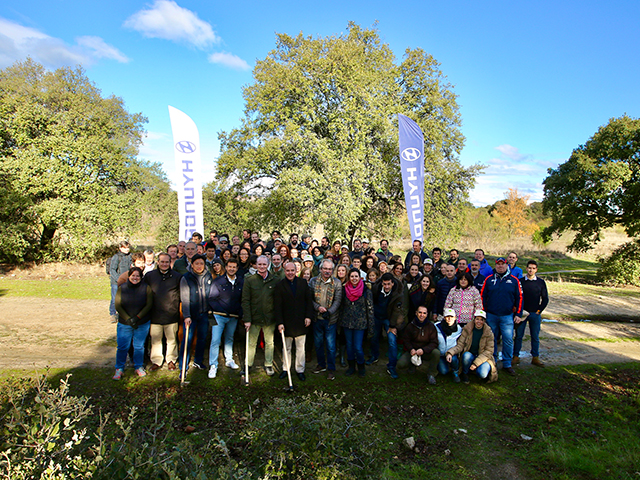 El Ayuntamiento de Las Rozas colabora junto a Hyundai en la plantación de 600 árboles