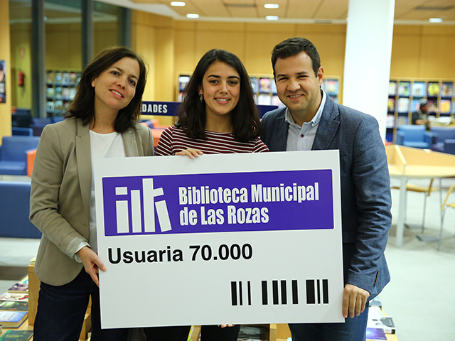 socia número 70.000 de las bibliotecas de Las Rozas