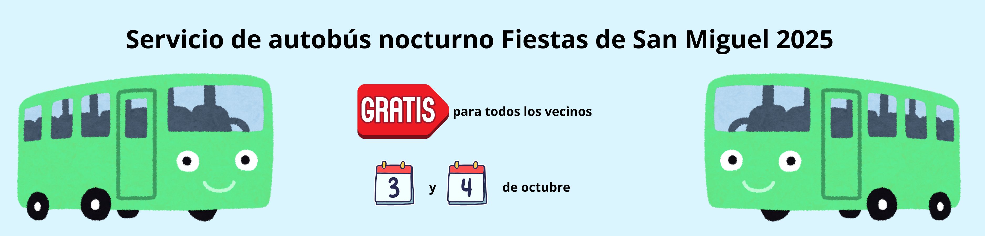 Bus nocturno fiestas
