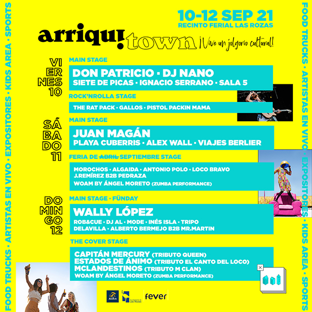 Don Patricio, DJ Nano y Juan Magán, platos fuertes del festival ArriquiTown