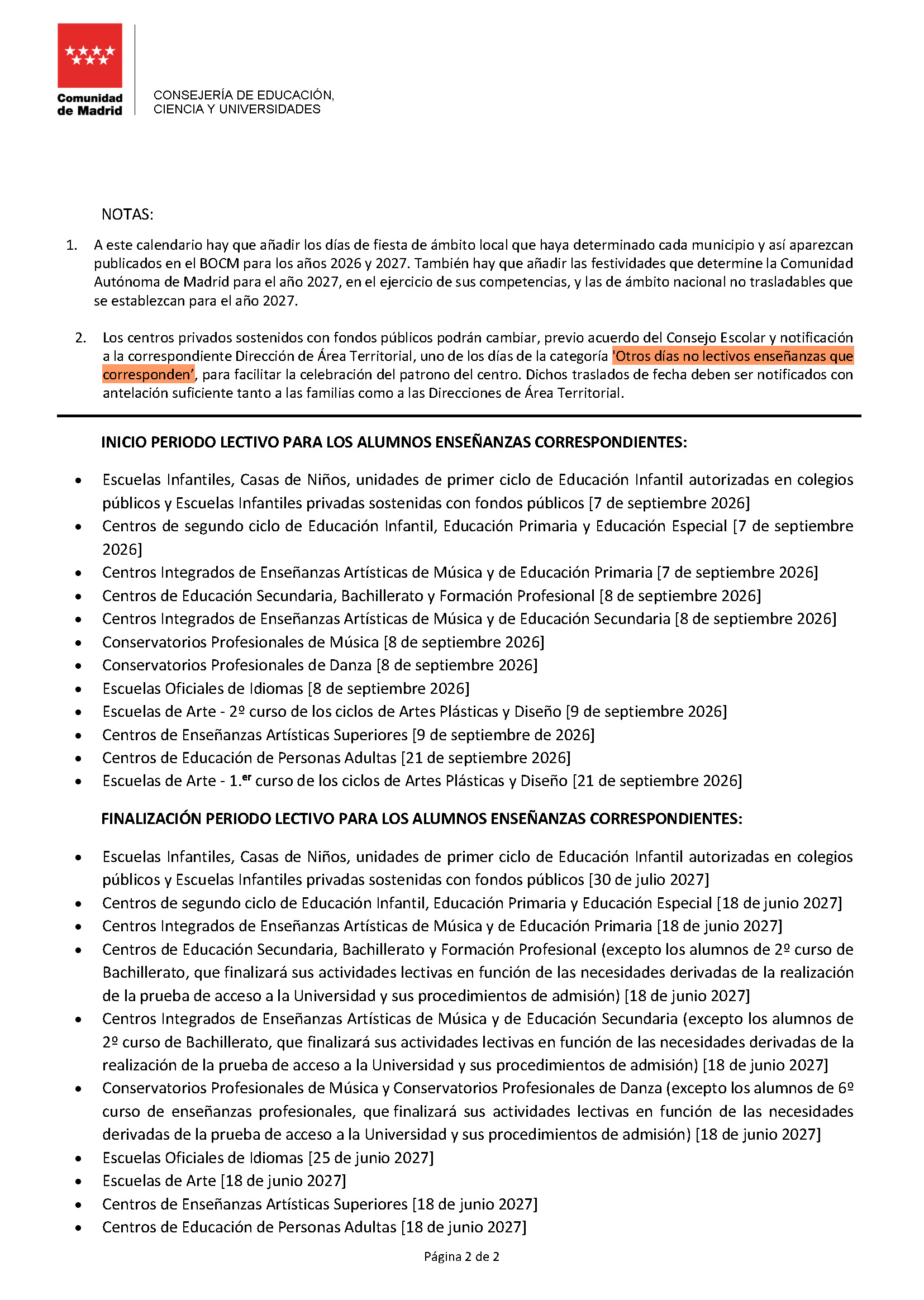 calendario