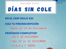 DÍAS SIN COLE. NAVIDAD 2021/2022