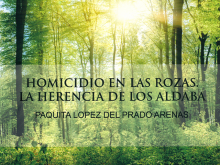 Presentación del Libro: Homicidio en Las Rozas. La herencia de los Aldaba
