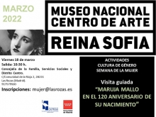 VISITA GUIADA “MARUJA MALLO  EN EL 120 ANIVERSARIO DE SU NACIMIENTO” 