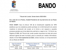 Sorteo de candidatos del Tribunal del Jurado