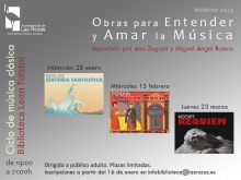 Comienzan las inscripciones en el Ciclo de enero, febrero y marzo de Obras para Entender y Amar la Música.