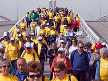 Más de 1.500 mayores 13 municipios de la región recorren los 9 kilómetros que unen Las Rozas y Las Matas