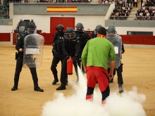 Escolares de Las Rozas y del resto de la región asisten a una exhibición didáctica de las actuaciones y medios de la Guardia Civil