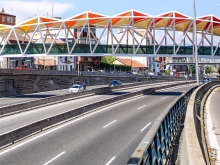 Una nueva pasarela de 52 metros sobre la A-6 comunicará La Marazuela y la estación de Las Rozas con la plaza de Madrid