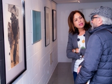 El artista Francisco Igeño, ganador del XIX Certamen de Grabado José Caballero de Las Rozas 