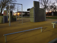 Finalizados los trabajos en el nuevo parque infantil,  área canina y zona de Parkour en Las Matas 