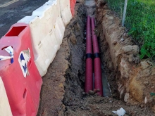 Continúan las obras de soterrado de cables aéreos en el centro