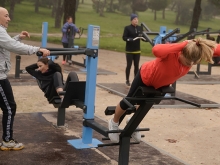 Nuevo proyecto piloto de entrenamiento de fuerza al aire libre en la Dehesa de Navalcarbón