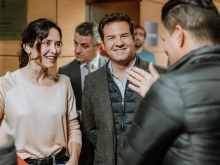 Díaz Ayuso y De la Uz, en la presentación de la nueva web de turismo VisitLasRozas 