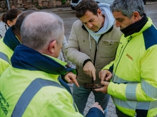 Trabajos de mejora y soterrado en la calle Martín Iriarte de Las Matas